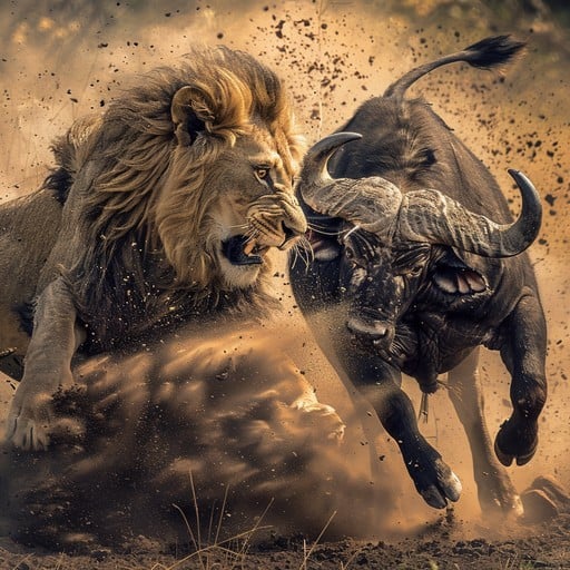 Predators following the migration